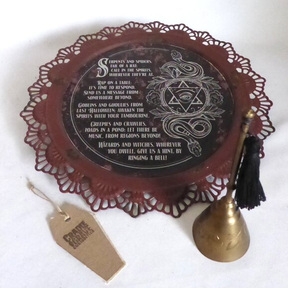 NEW DISNEY HAUNTED MANSION MADAME LEOTA PROP GOTHIC SUMMONING SPELL BELL ODDITY - Picture 1 of 15